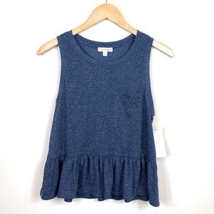 Love on a hanger Ruffle Hem Top